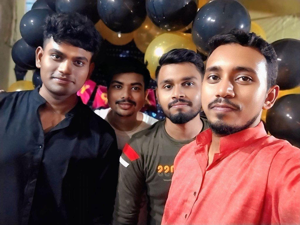 Team celebration selfie